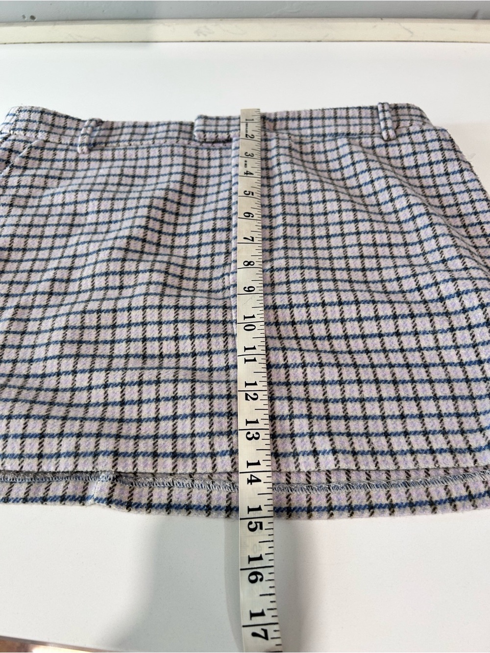 Rails Blue and Cream Checked Mini Skirt - Picture 9 of 16